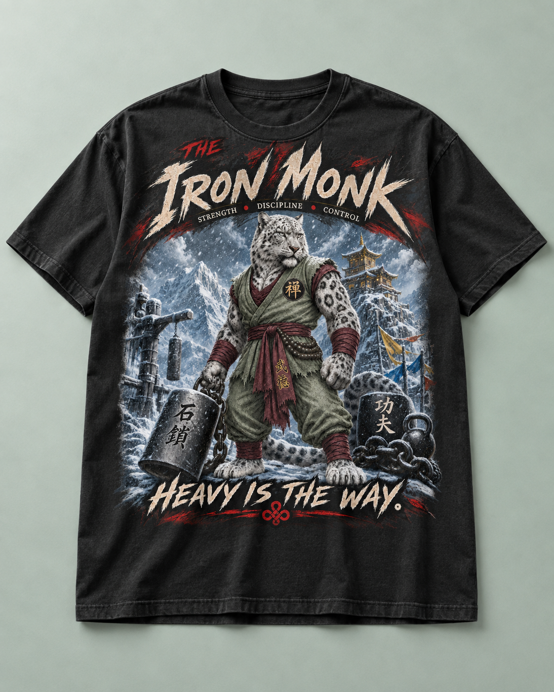 Charcoal Iron Monk T-shirt concept preview